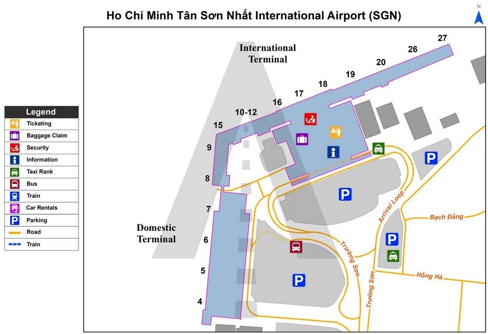 Tan Son Nhat International Airport Map